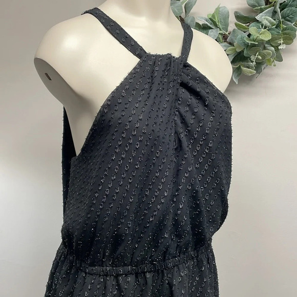Express Black Halter Dress Keyhole Front and Back L - Picture 7 of 16